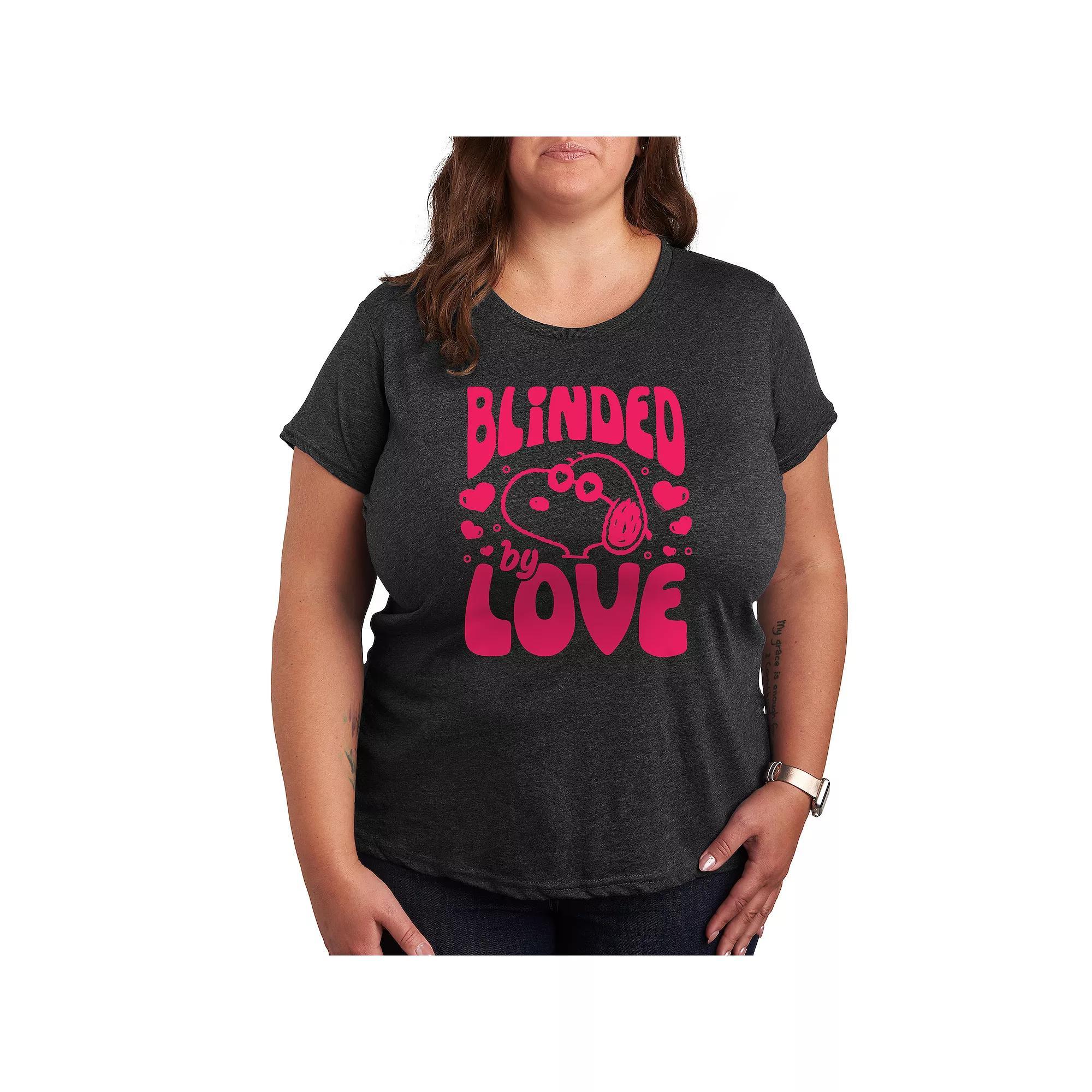 Plus Crescent Moon And Sun Graphic Tee, Womens Heather Grey Product Image