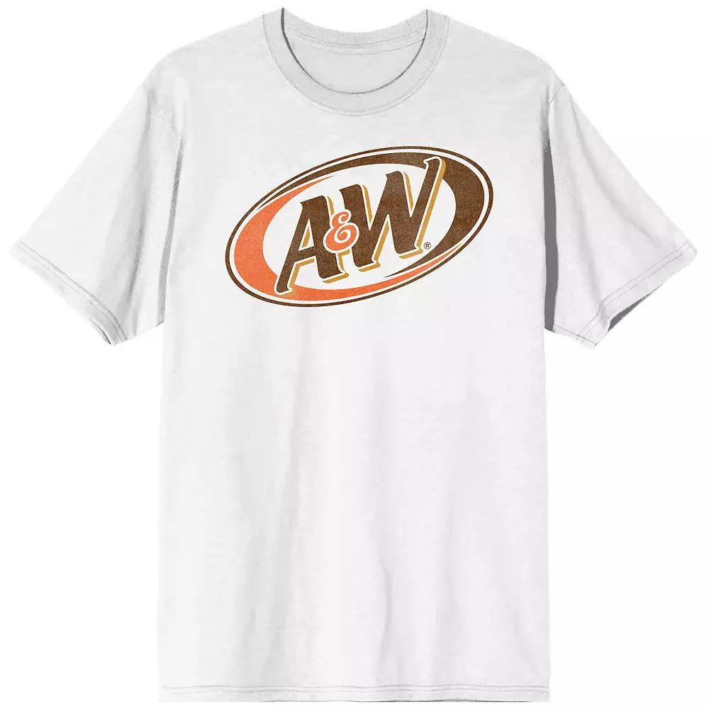 Men's A&W Classic Logo Tee, Size: XL, White Product Image
