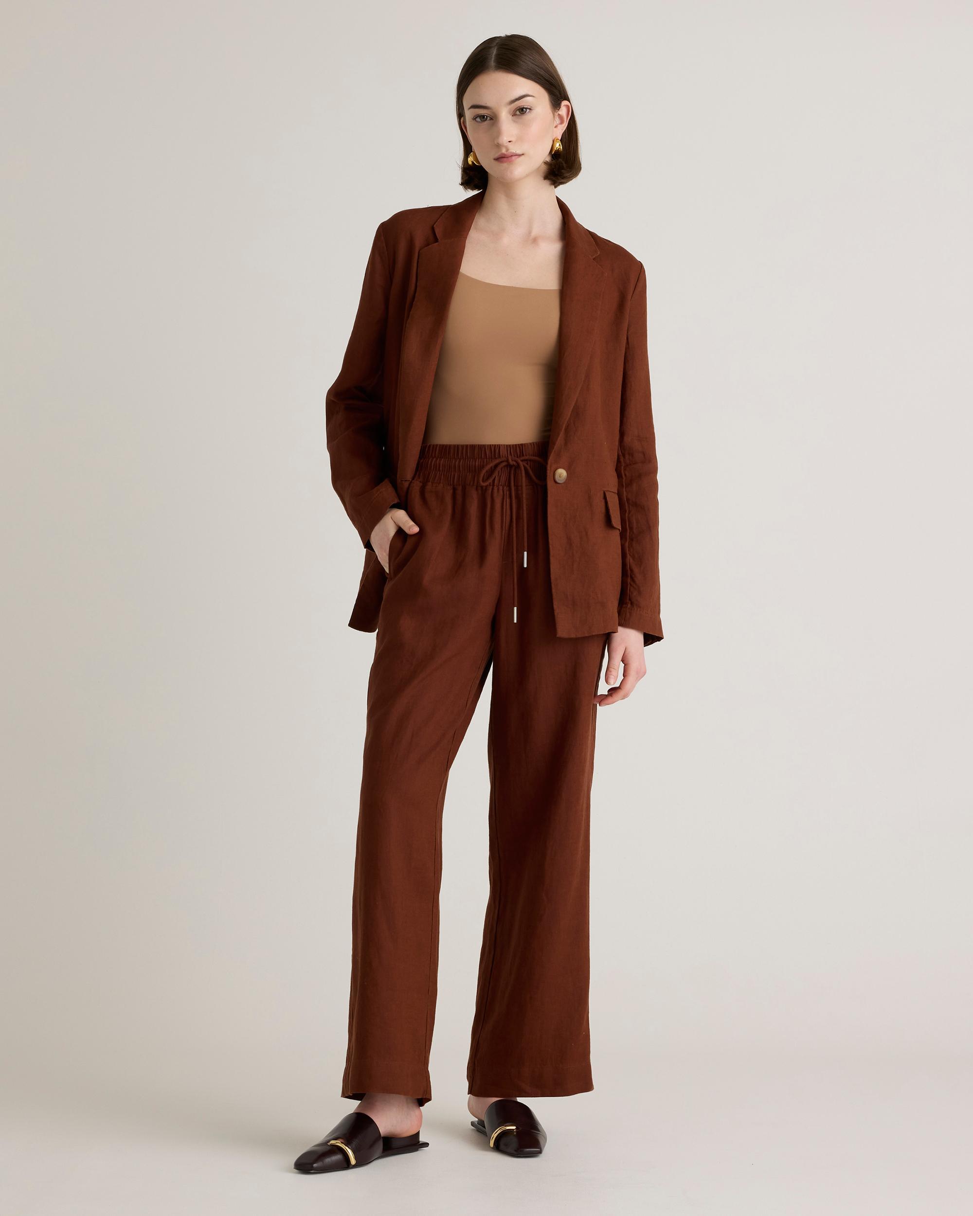 Quince | Women's 100% European Linen Wide Leg Pants Size XS Product Image
