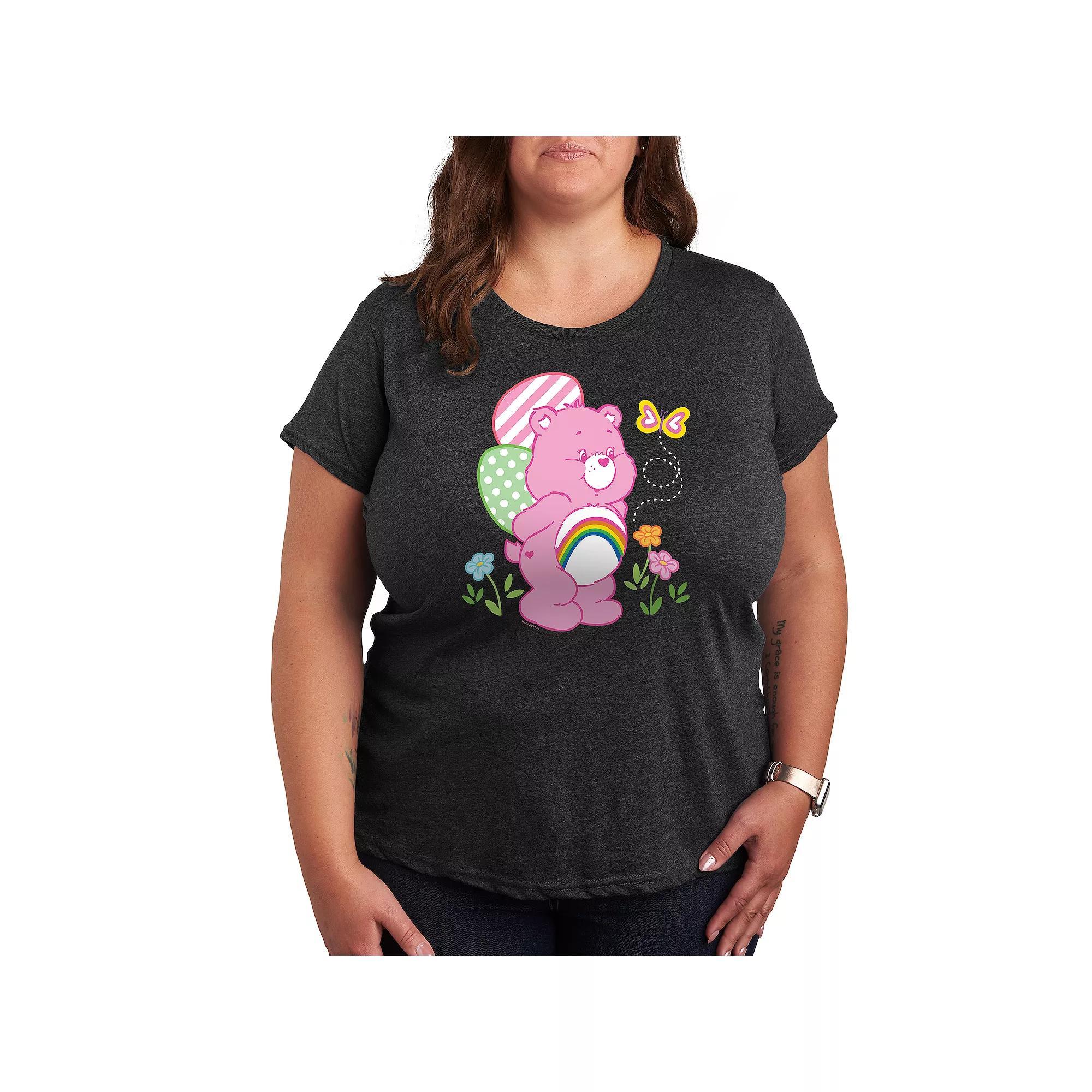 Plus Easter Gnomes Graphic Tee, Womens Heather Grey Product Image