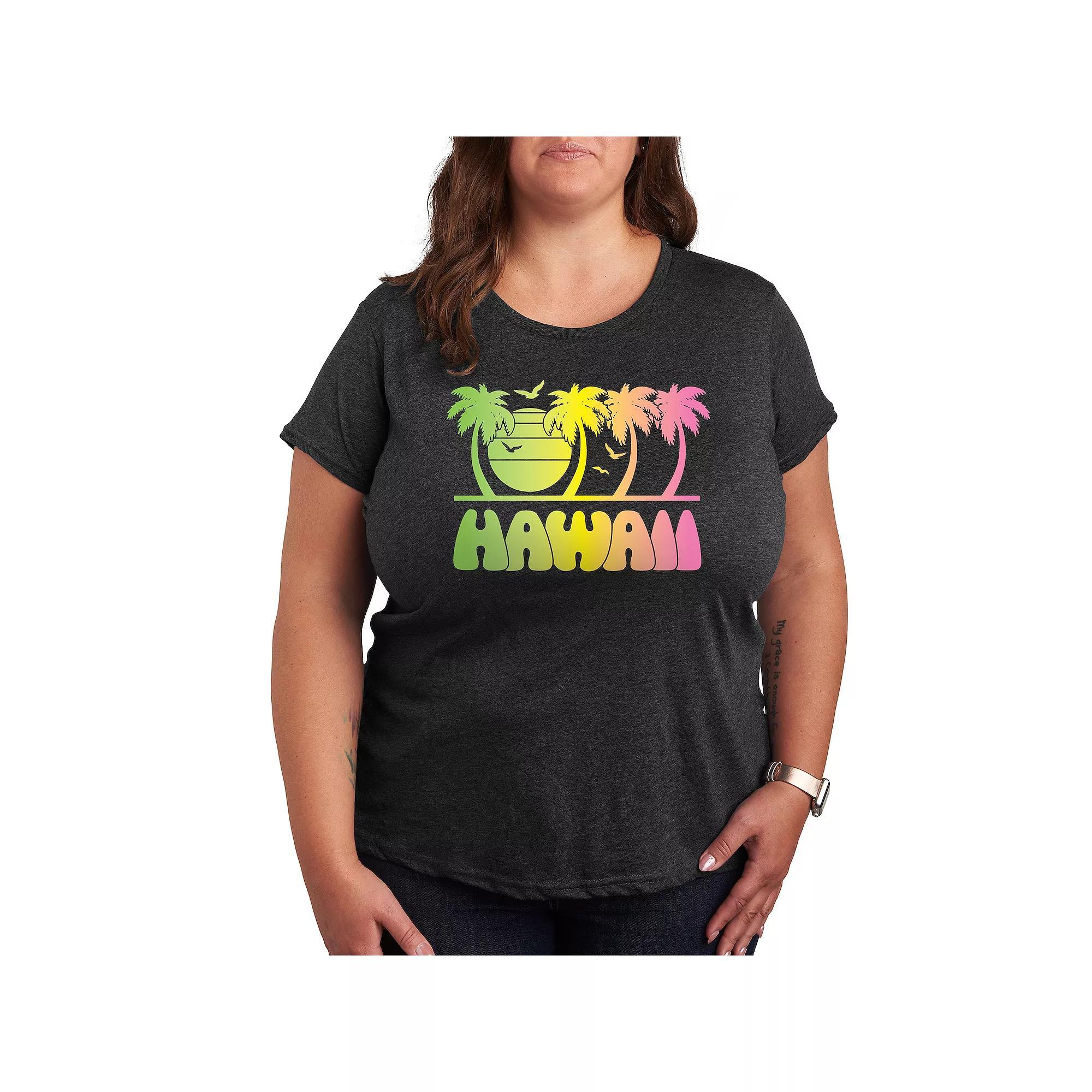 Plus Im With The Band Graphic Tee, Womens Heather Grey Product Image