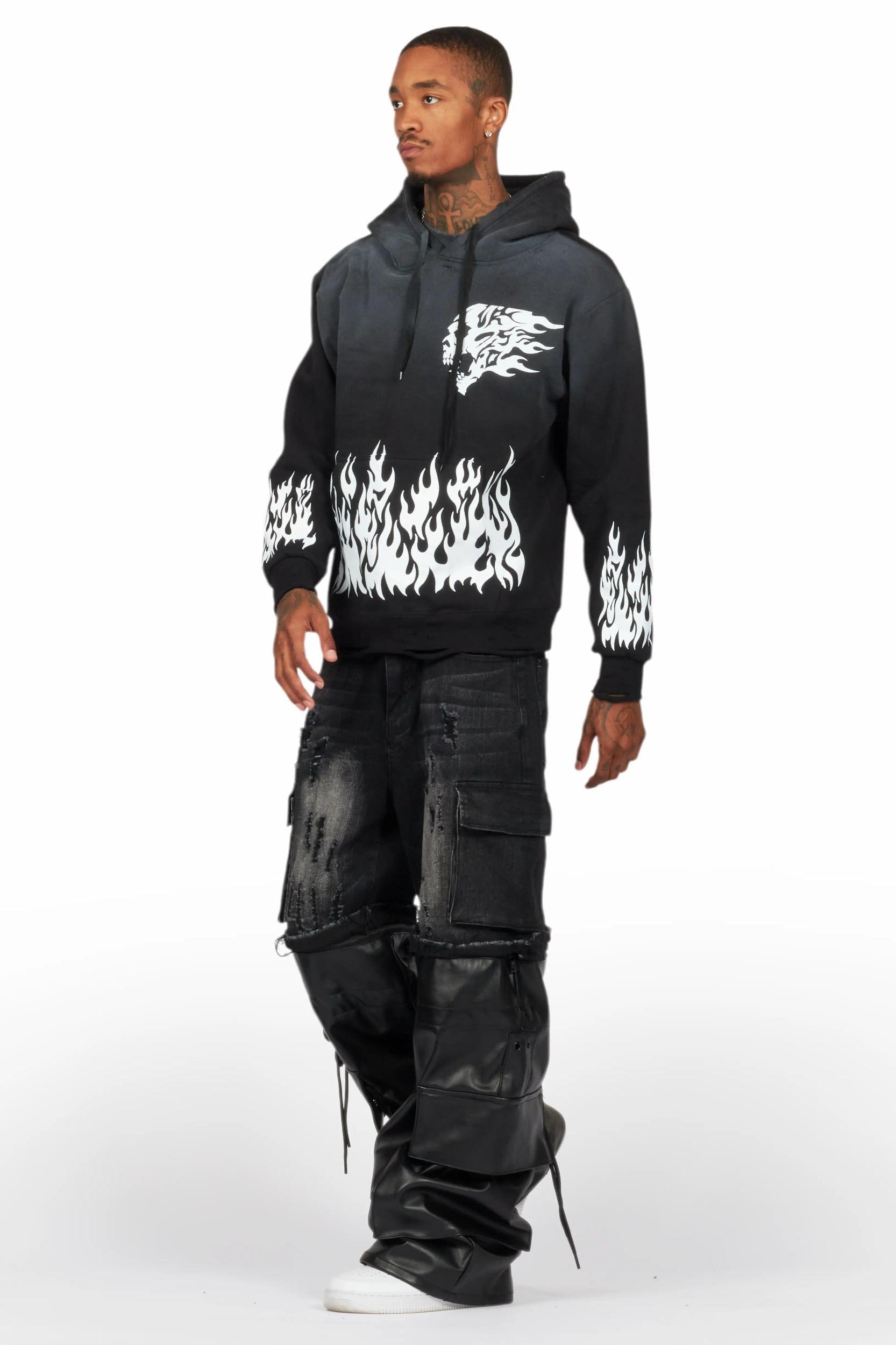 Arais Black Oversized Hoodie Female Product Image