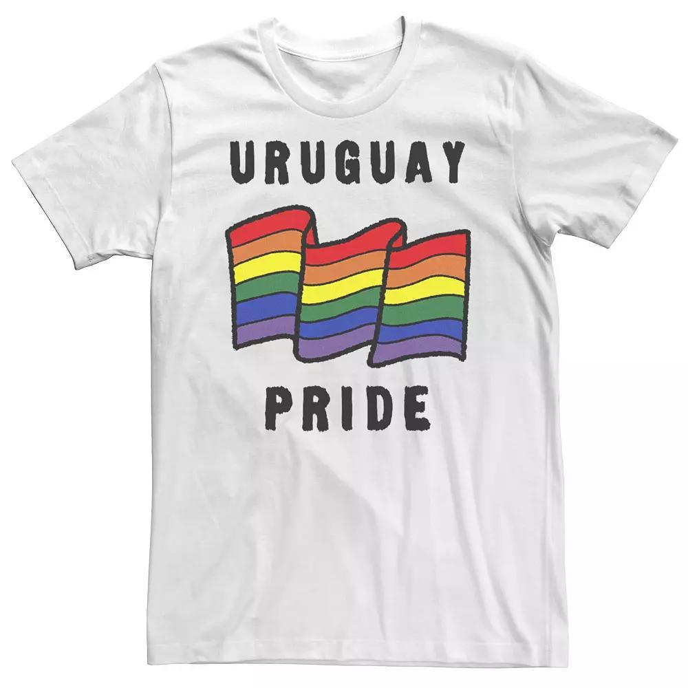 Big & Tall Fifth Sun Uruguay Pride Sketched Flag Tee, Men's, Size: 3XL Tall, White Product Image