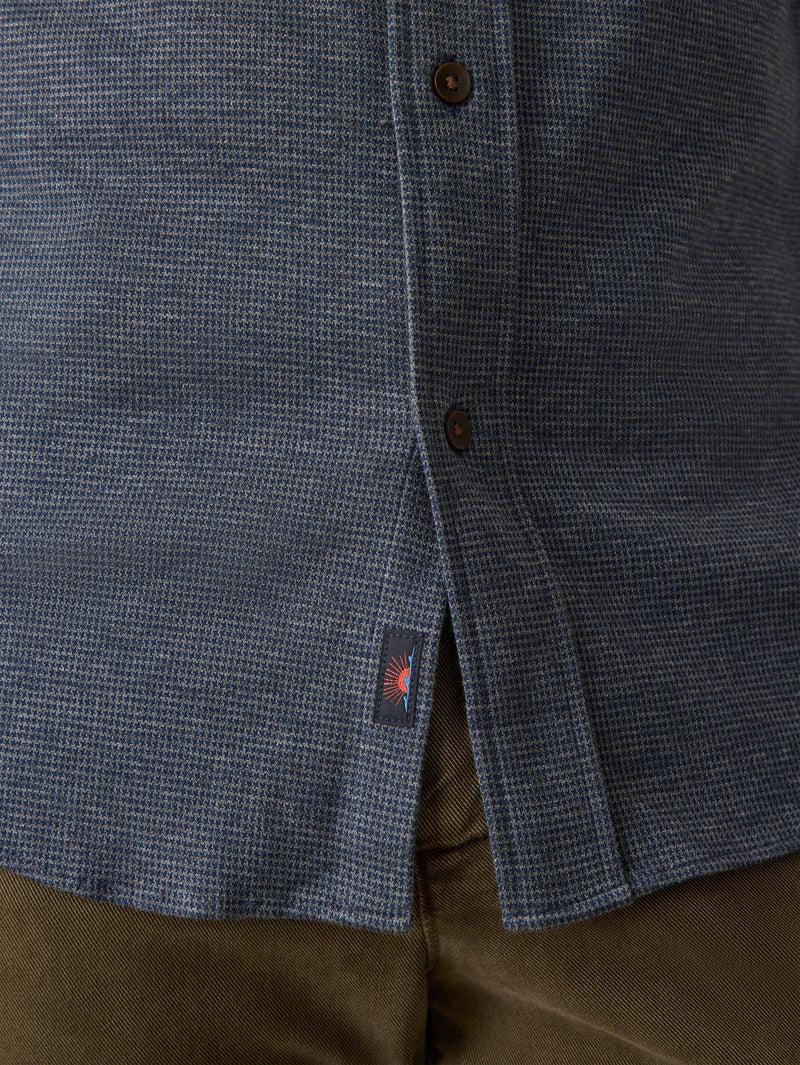 Coastline Knit Shirt - Twilight Houndstooth Product Image