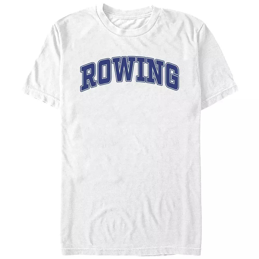 Men's Rowing Graphic Tee, Size: Medium, White Product Image