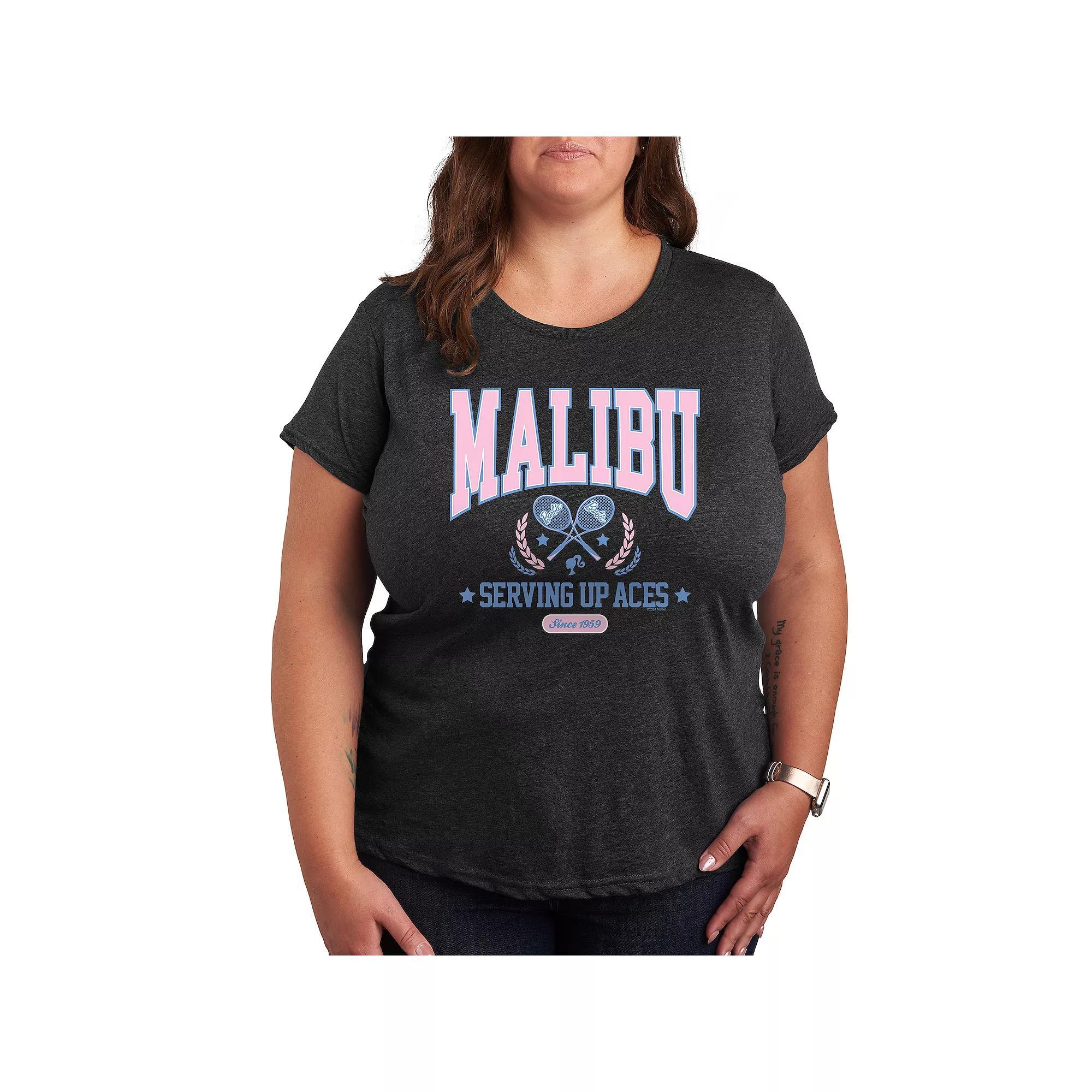 Plus Barbie Malibu Varsity Graphic Tee, Womens Product Image