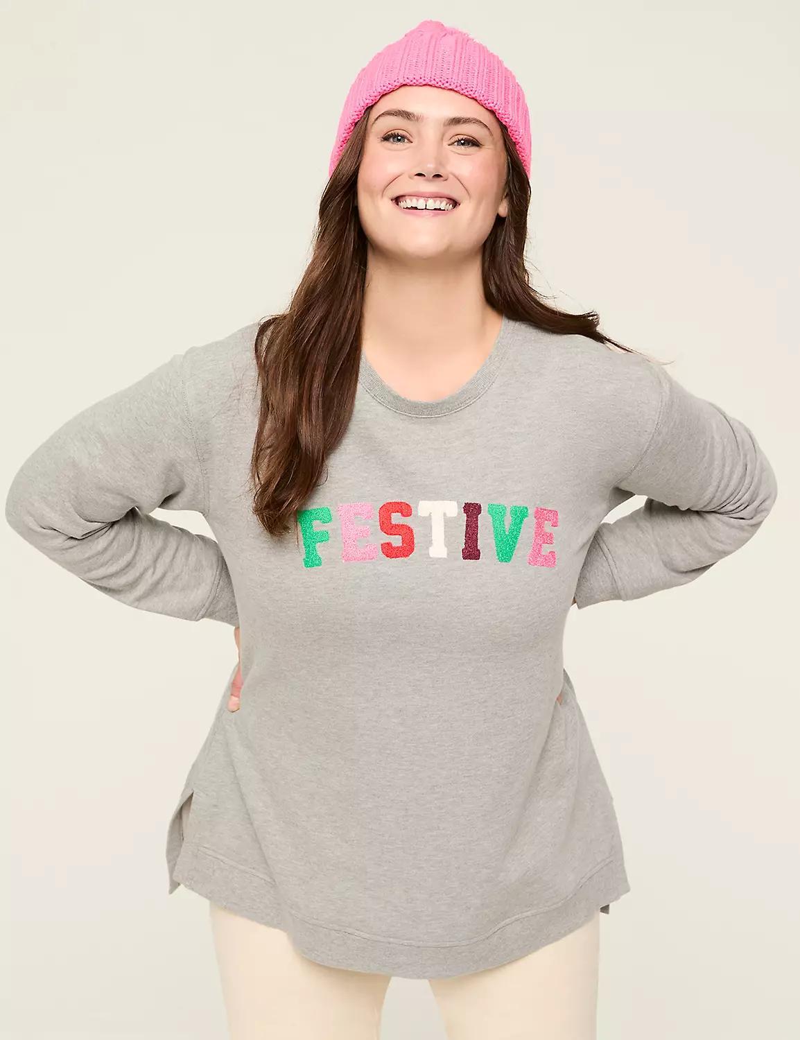 Festive Graphic Sweatshirt Product Image
