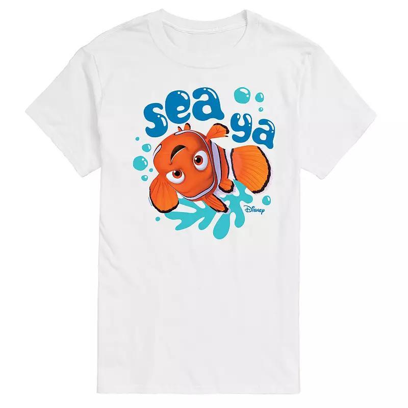 Disney / Pixars Finding Nemo Mens Sea Ya Graphic Tee Blue Product Image