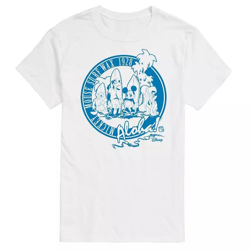 Disneys Mickey Mouse Big & Tall Surf Wax Graphic Tee, Mens Product Image