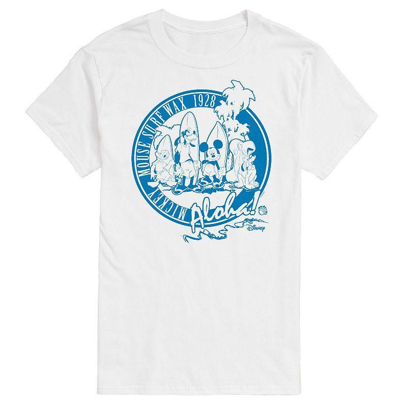 Disneys Mickey Mouse Big & Tall Surf Wax Graphic Tee, Mens Product Image