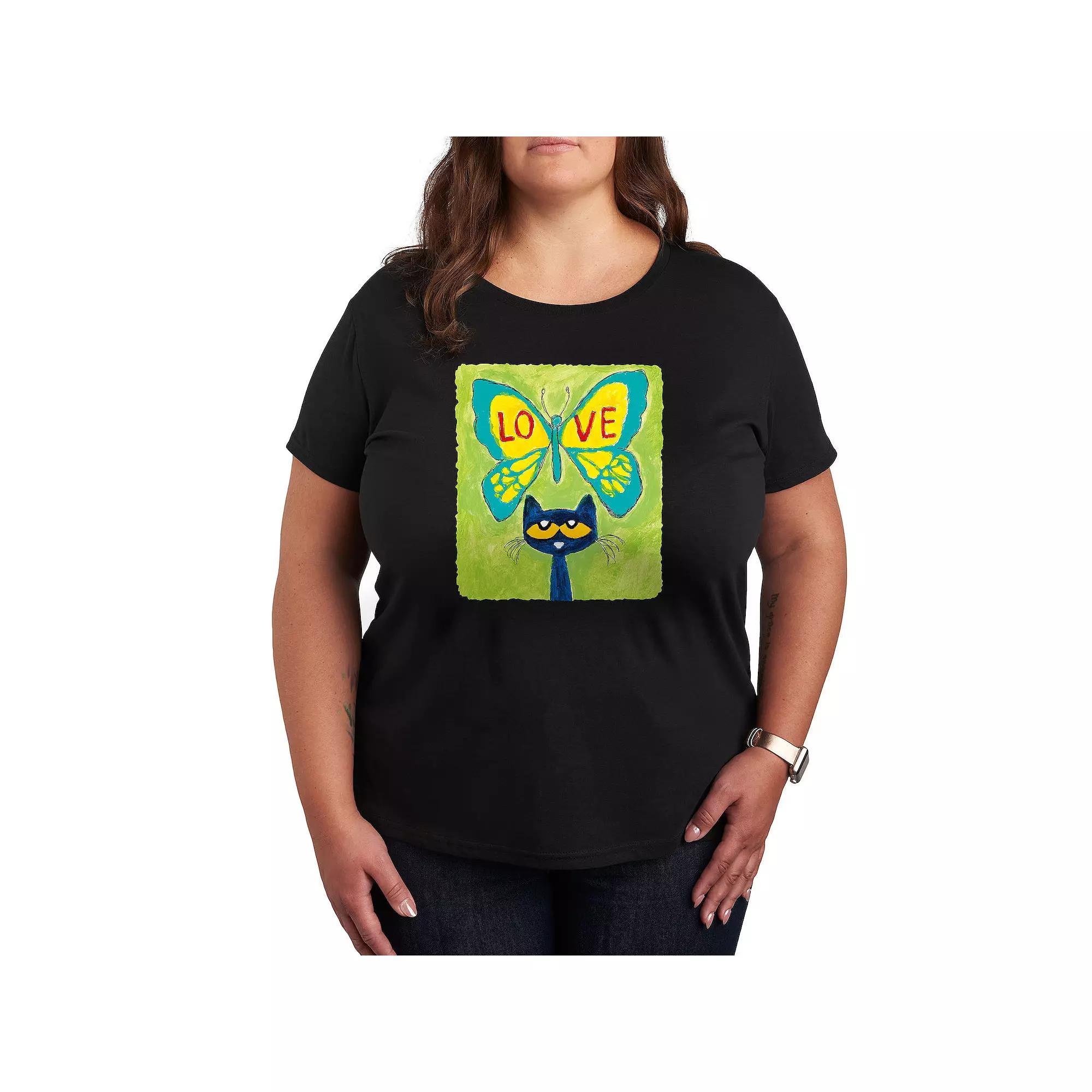 Plus Wave Scene Graphic Tee, Womens Product Image