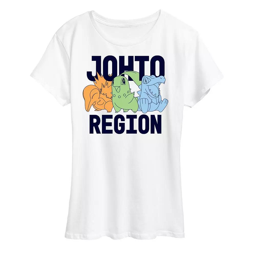 Womens Pokemon Johto Region Graphic Tee Product Image