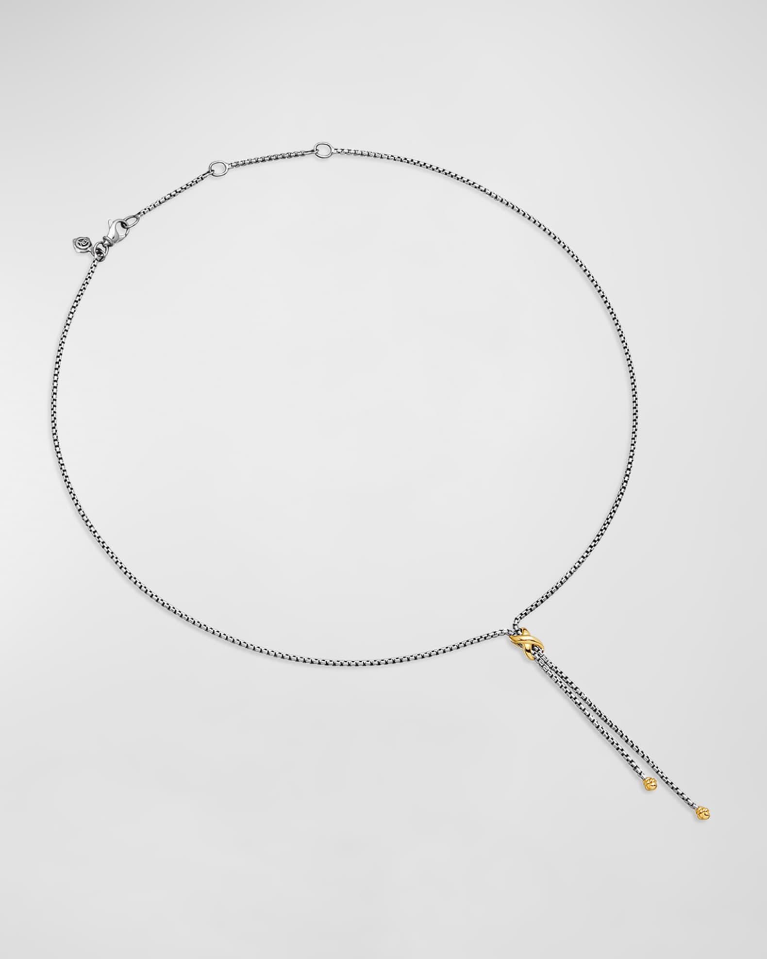 DY Mercer Triple Ring Earrings in Silver with 18K Gold, 35mm Product Image