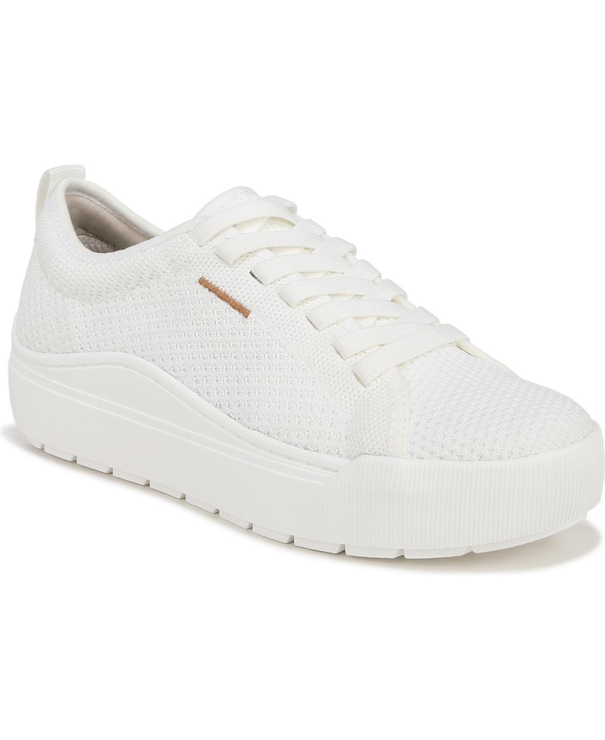Dr. Scholl's Time Off Knit Women's Platform Sneakers, Size: 9, White Product Image
