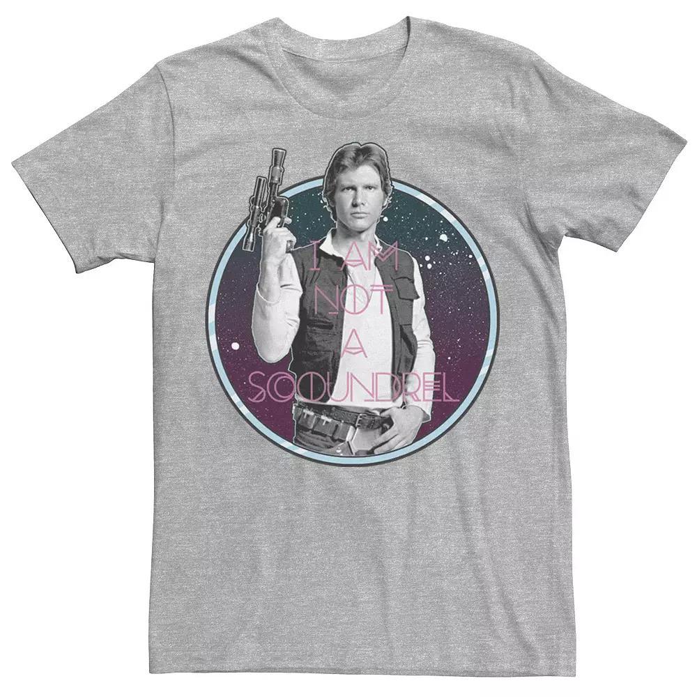 Men's Star Wars Han Solo Not a Scoundrel Classic Pose Tee, Size: XL, Athletic Grey Product Image