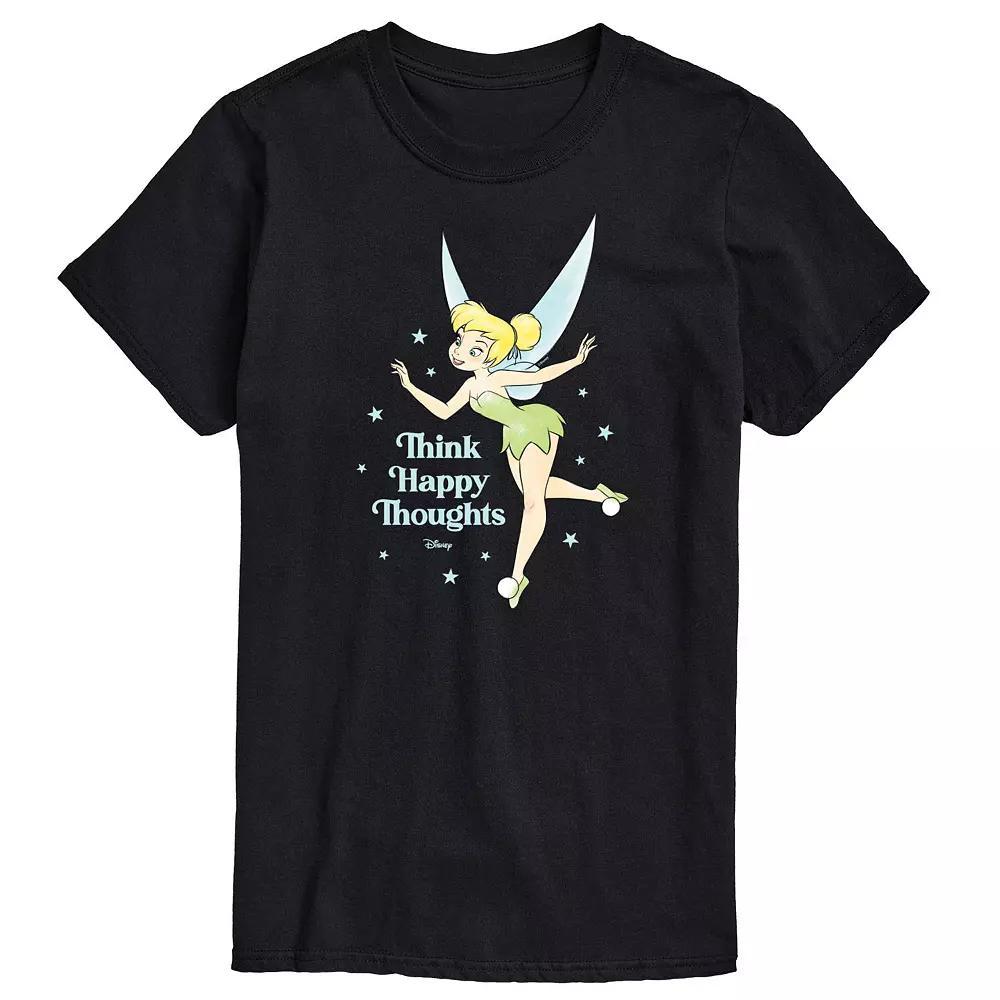 Disney's Tinker Bell Big & Tall Happy Thoughts Graphic Tee, Men's, Size: 3XL Tall, Blue Product Image