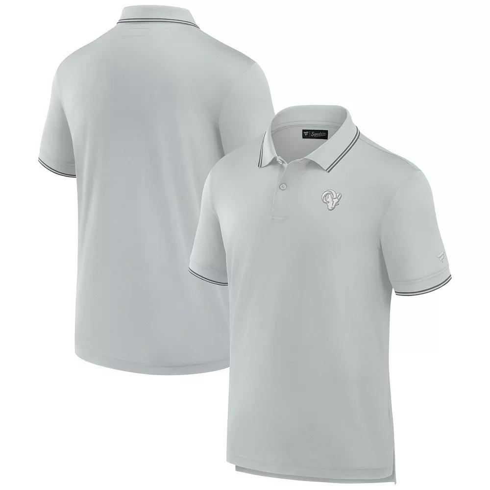 Men's Fanatics Signature Gray Detroit Lions Pique Polo Shirt, Size: 4XL, Grey Product Image