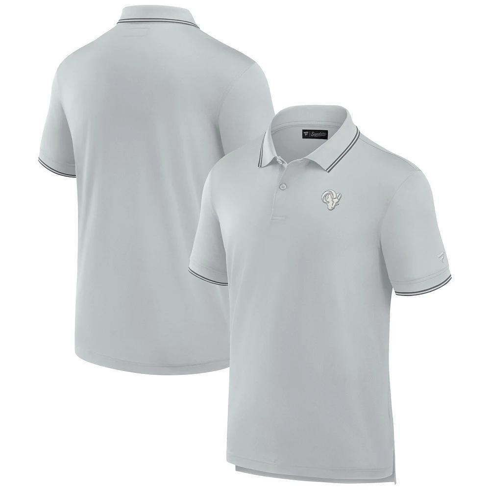 Men's Fanatics Signature Gray Detroit Lions Pique Polo Shirt, Size: 4XL, Grey Product Image