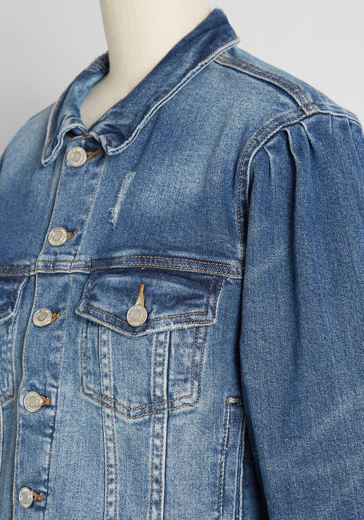 Ballooning Confidence Denim Jacket Product Image