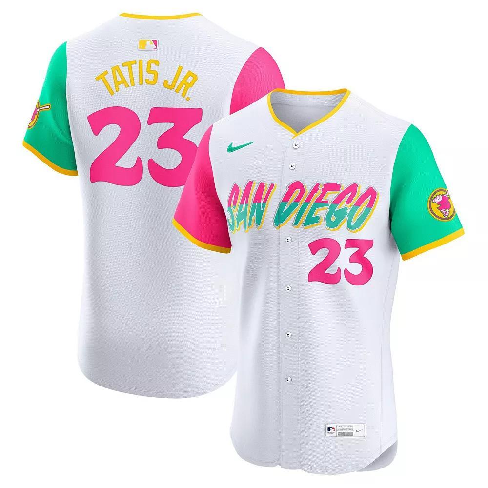 Men's Nike Fernando Tatis Jr. White San Diego Padres City Connect Elite Jersey, Size: 44 Product Image