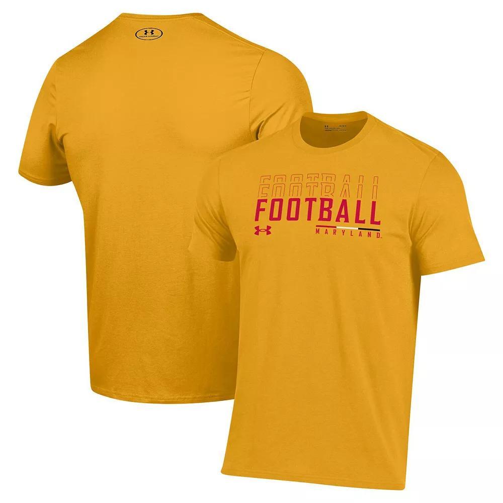 Men's Under Armour Gold Maryland Terrapins 2024 Sideline Football Performance T-Shirt, Size: 2XL Product Image