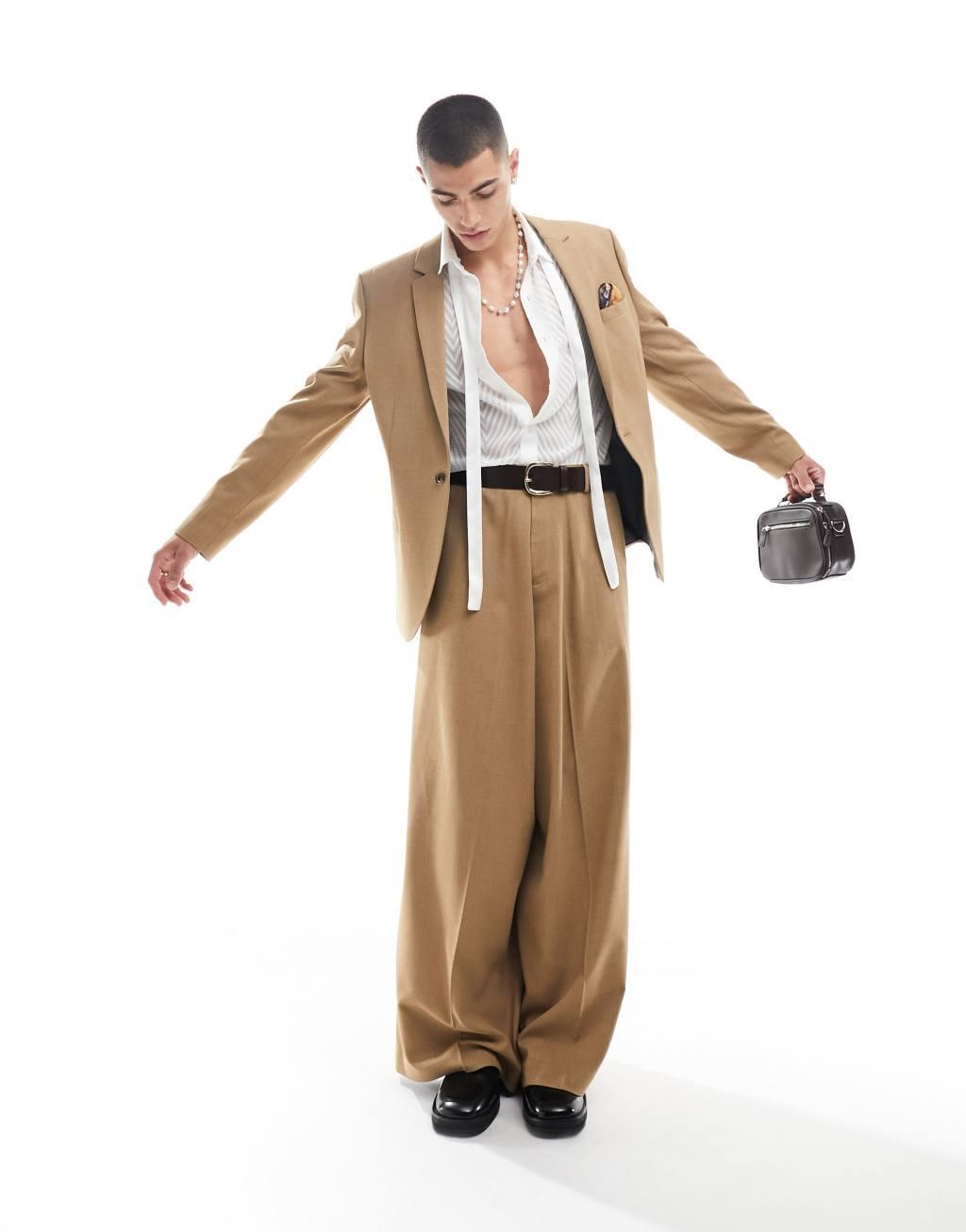 ASOS DESIGN extreme wide suit pants Product Image
