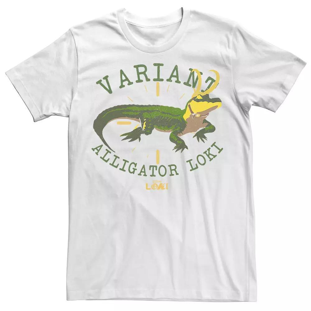 Men's Marvel Loki Alligator Variant Tee, Boy's, Size: Small, White Product Image
