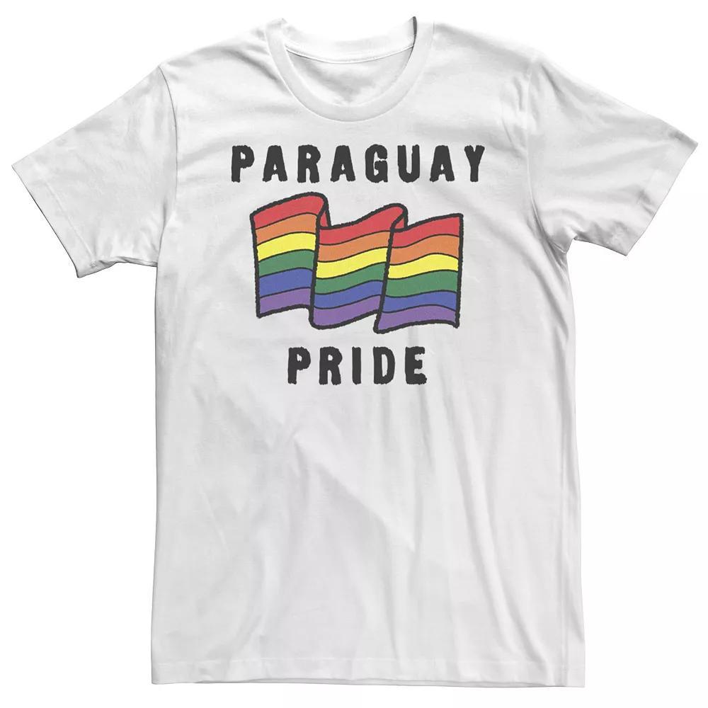 Big & Tall Fifth Sun Paraguay Pride Sketched Flag Tee, Men's, Size: 4XLT, White Product Image