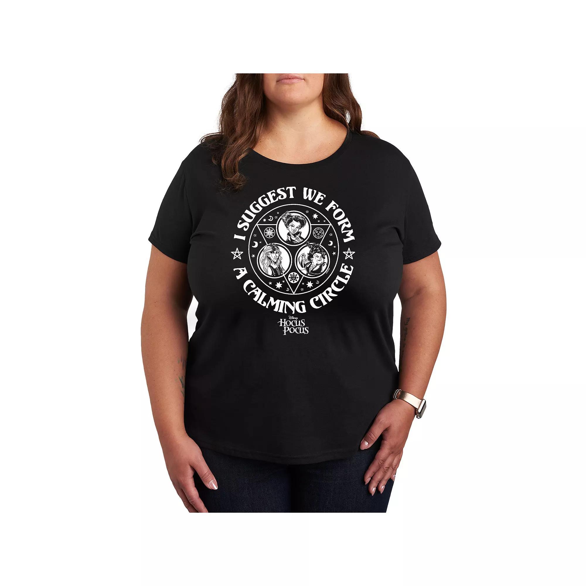 Disney's Hocus Pocus Plus Size Calming Circle Graphic Tee, Women's, Size: 2XL, Black Product Image