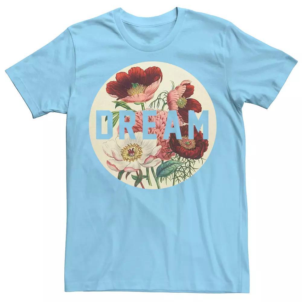 Men's Dream Circle Flower Fill Tee, Size: 3XL, Light Blue Product Image