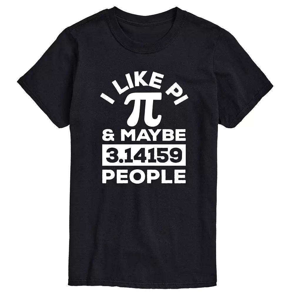 Big & Tall I Like Pi Tee, Men's, Size: 4XB, Black Product Image