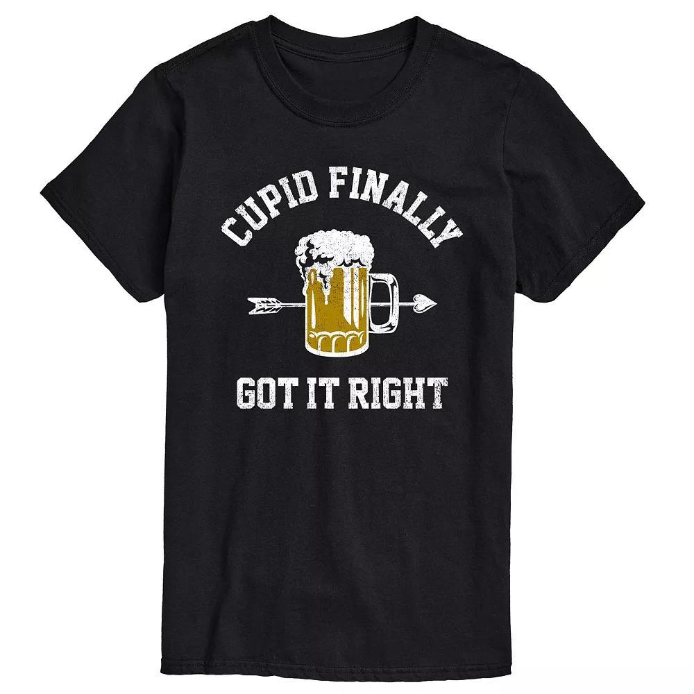 Mens Cupid Finally Got It Right Graphic Tee Product Image