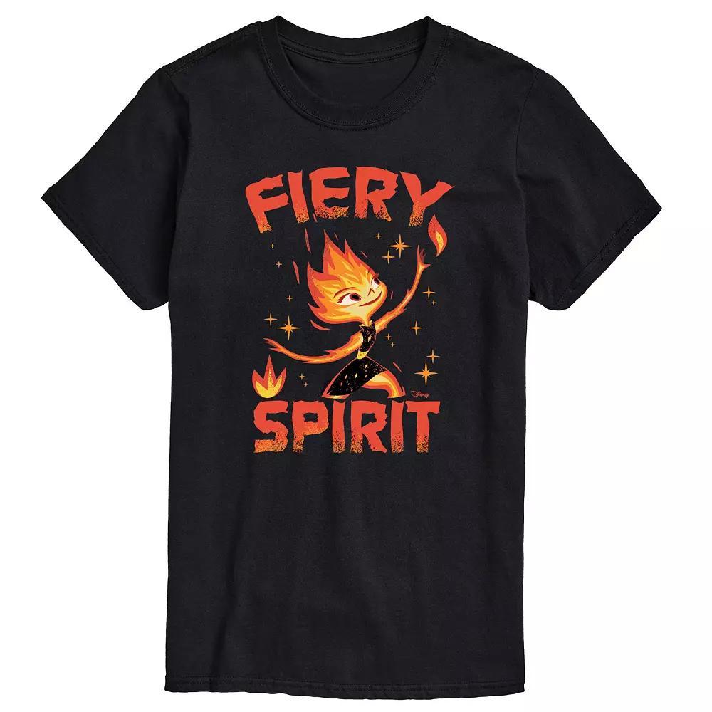 Disneys Elemental Big & Tall Fiery Spirit Graphic Tee, Mens Product Image