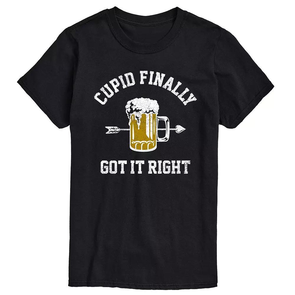 Mens Cupid Finally Got It Right Graphic Tee Product Image