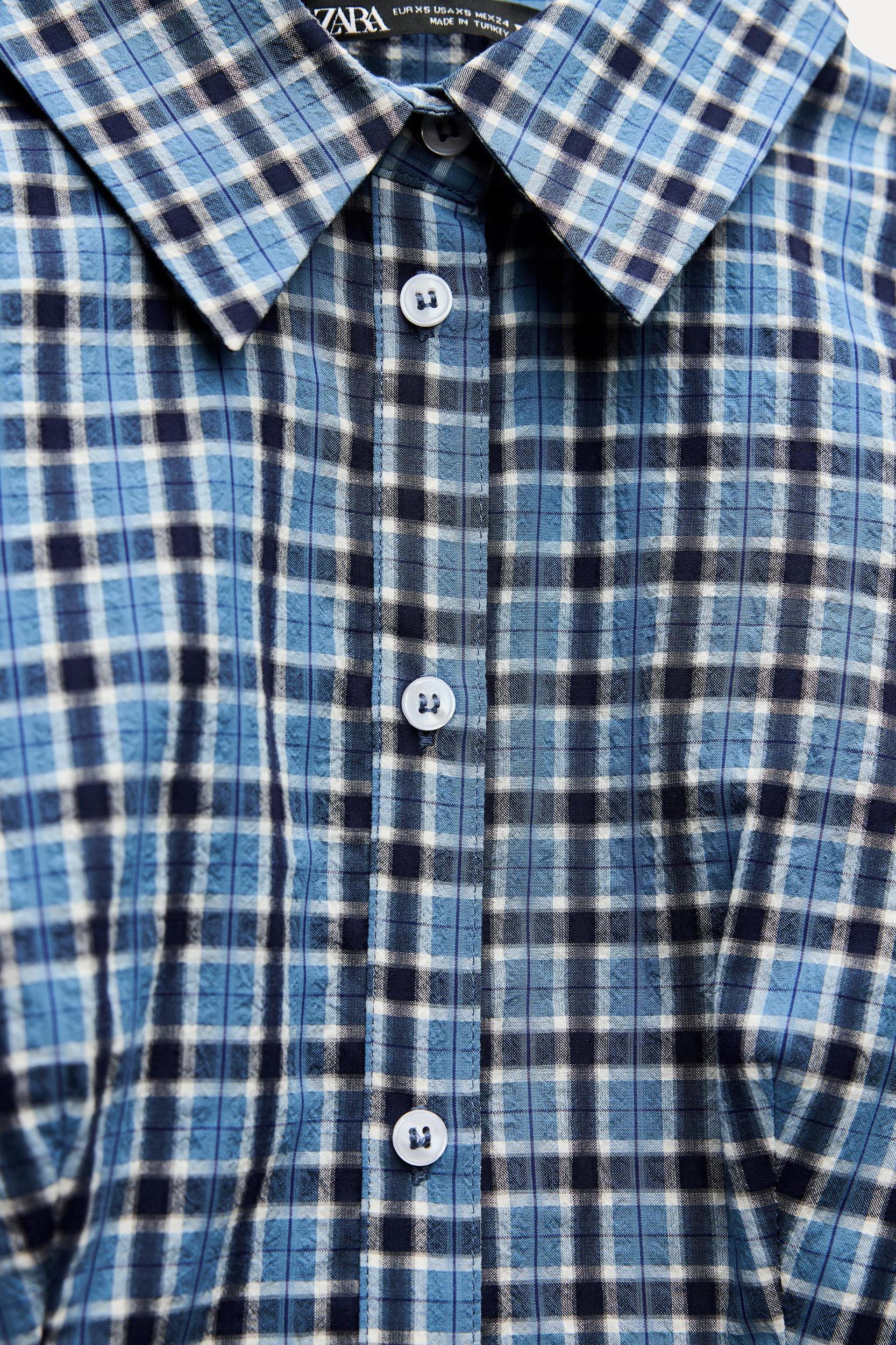 FITTED PLAID SHIRT Product Image