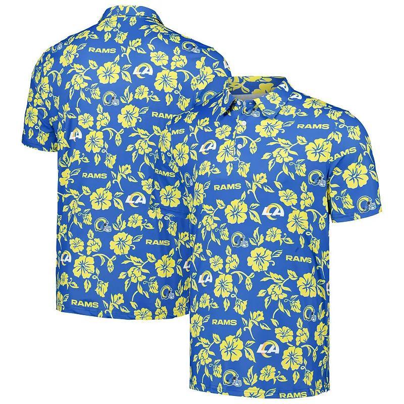 Men's Reyn Spooner Royal Los Angeles Rams Pua Performance Polo, Size: 2XL, Blue Product Image