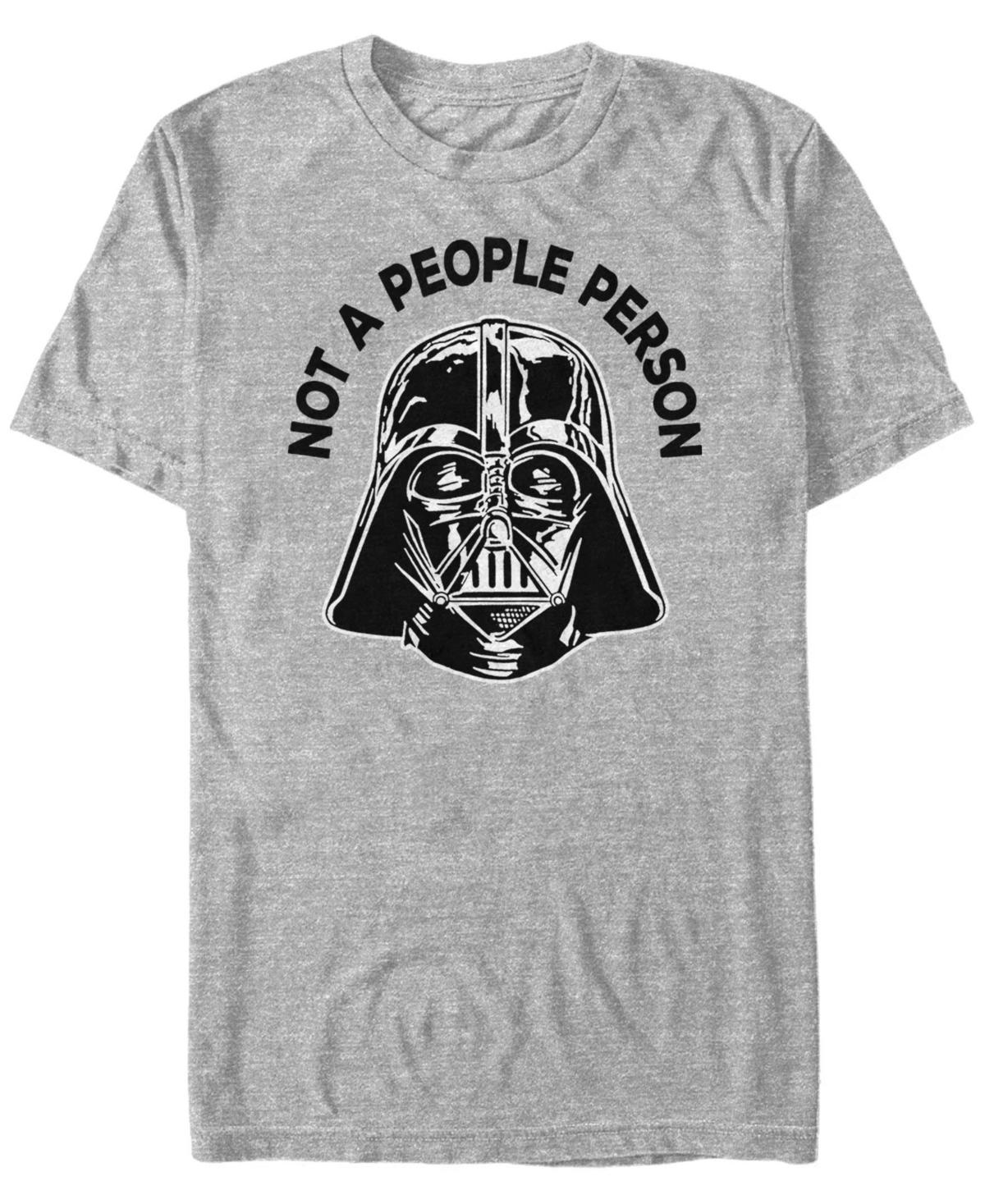 Men's Star Wars Darth Vader Not A People Person Tee, Size: Medium, Athletic Grey Product Image