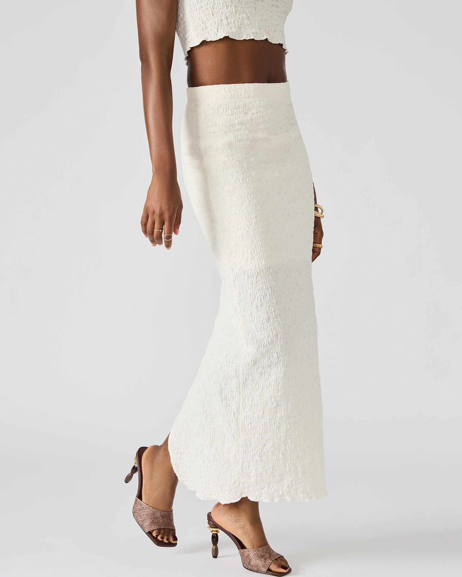 SEASIDE MAXI SKIRT SET CREAM Female Product Image