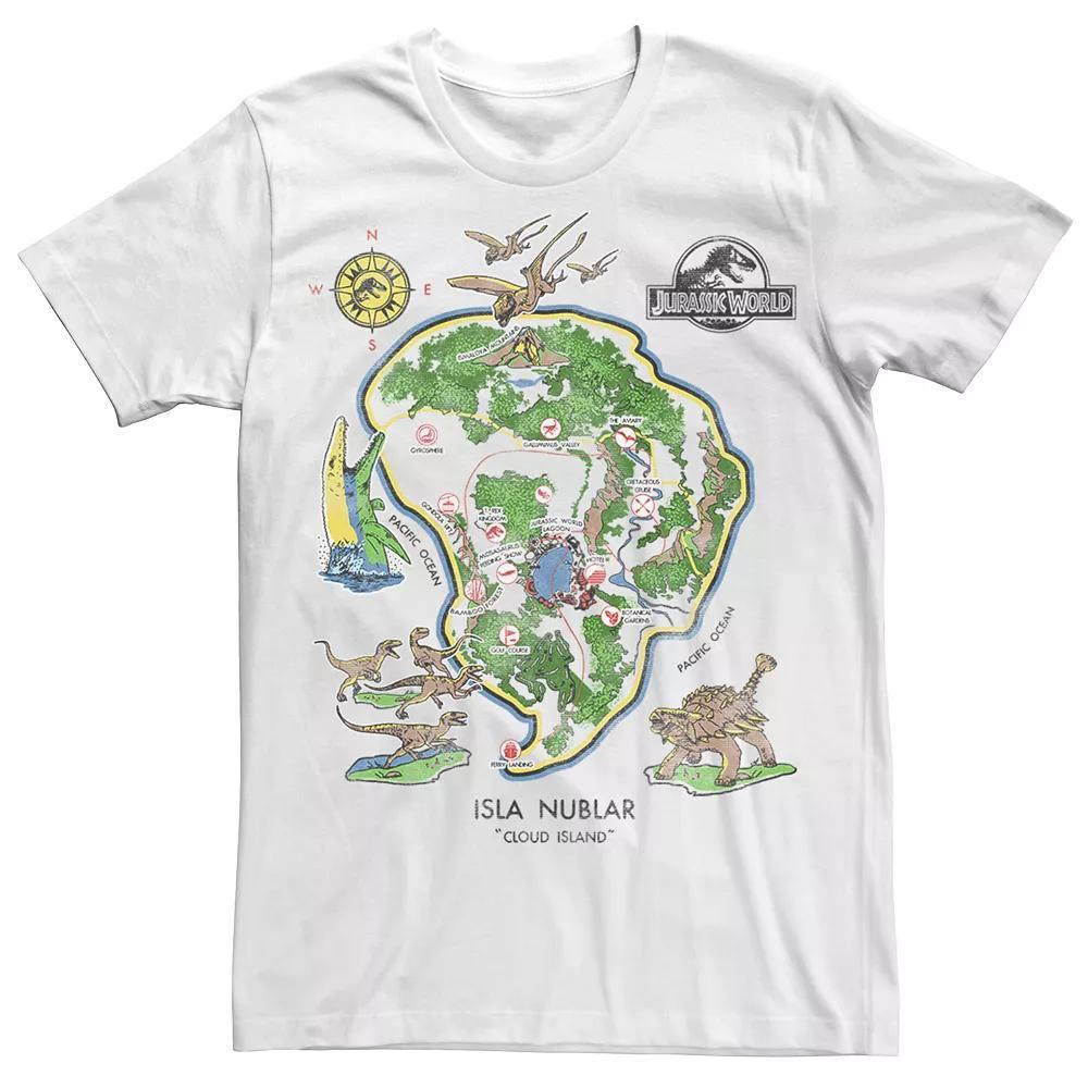 Men's Jurassic World Isla Nublar Tee, Size: Medium, White Product Image