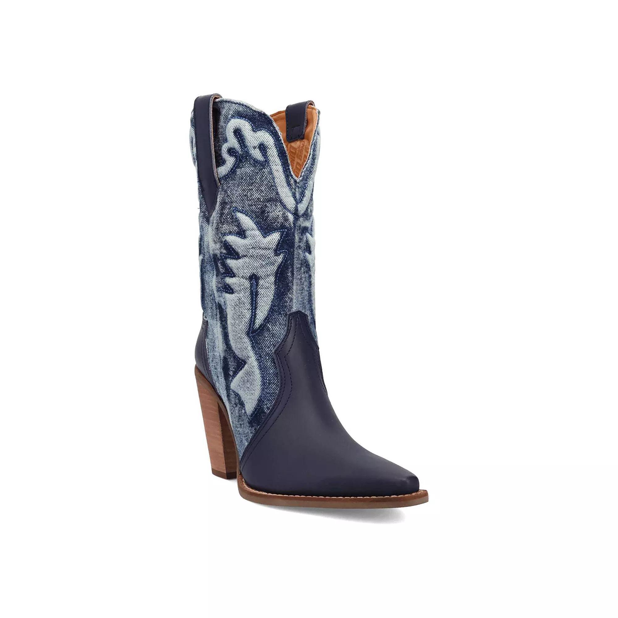 Dingo Tipsy Women's Leather Boots, Size: 8, Blue Product Image