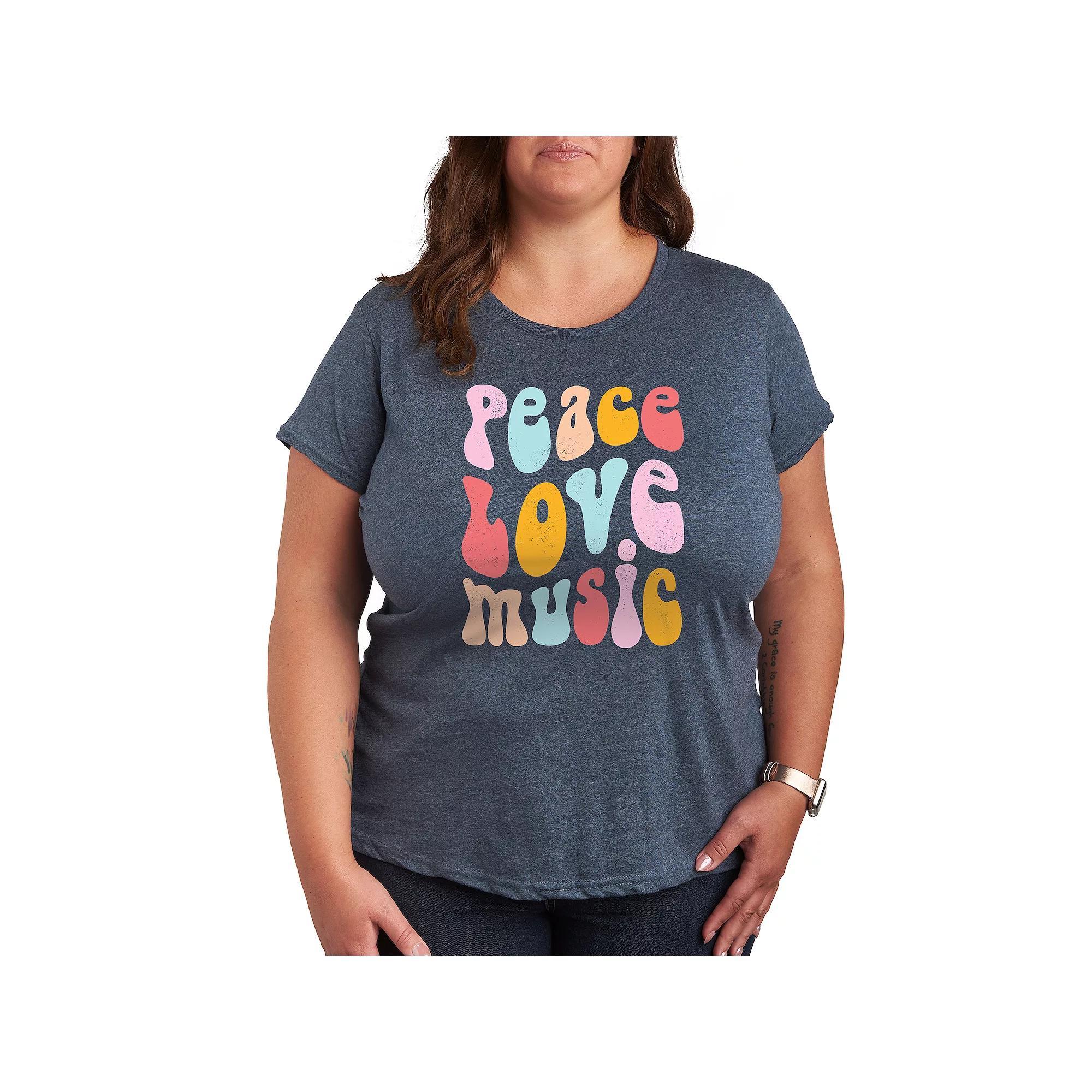 Plus Dr. Seuss The Grinch Dont Do Warm Cuddly Graphic Tee, Womens Grey Blue Product Image