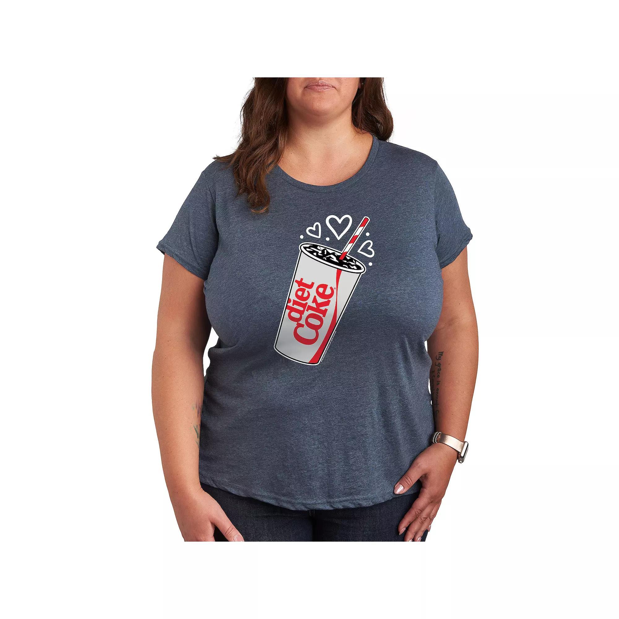 Plus Reading Makes You Cooler Graphic Tee, Womens Grey Blue Product Image