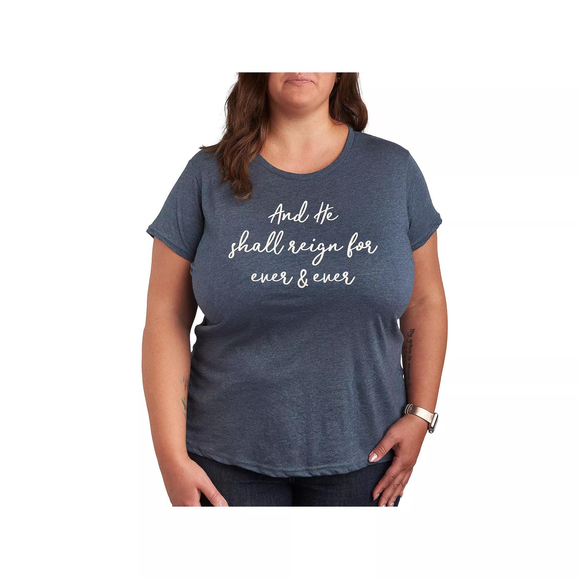 Plus Size Some Souls Are Made To Travel Graphic Tee, Womens Grey Blue Product Image