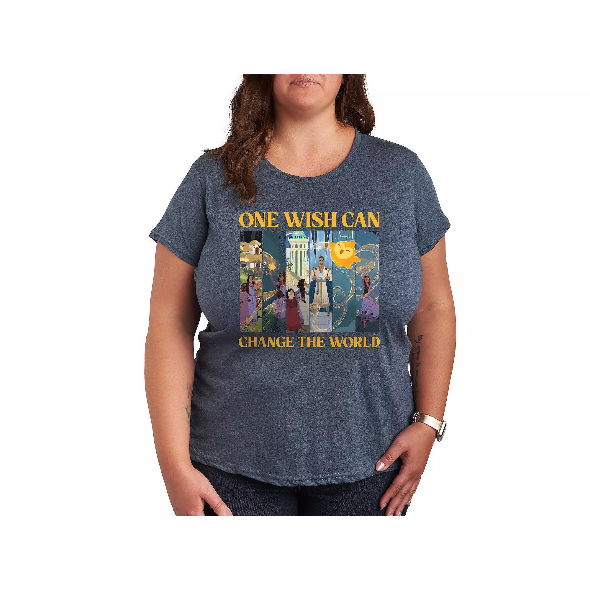Plus Sesame Street Woke Up Grouchy Graphic Tee, Womens Heather Grey Product Image