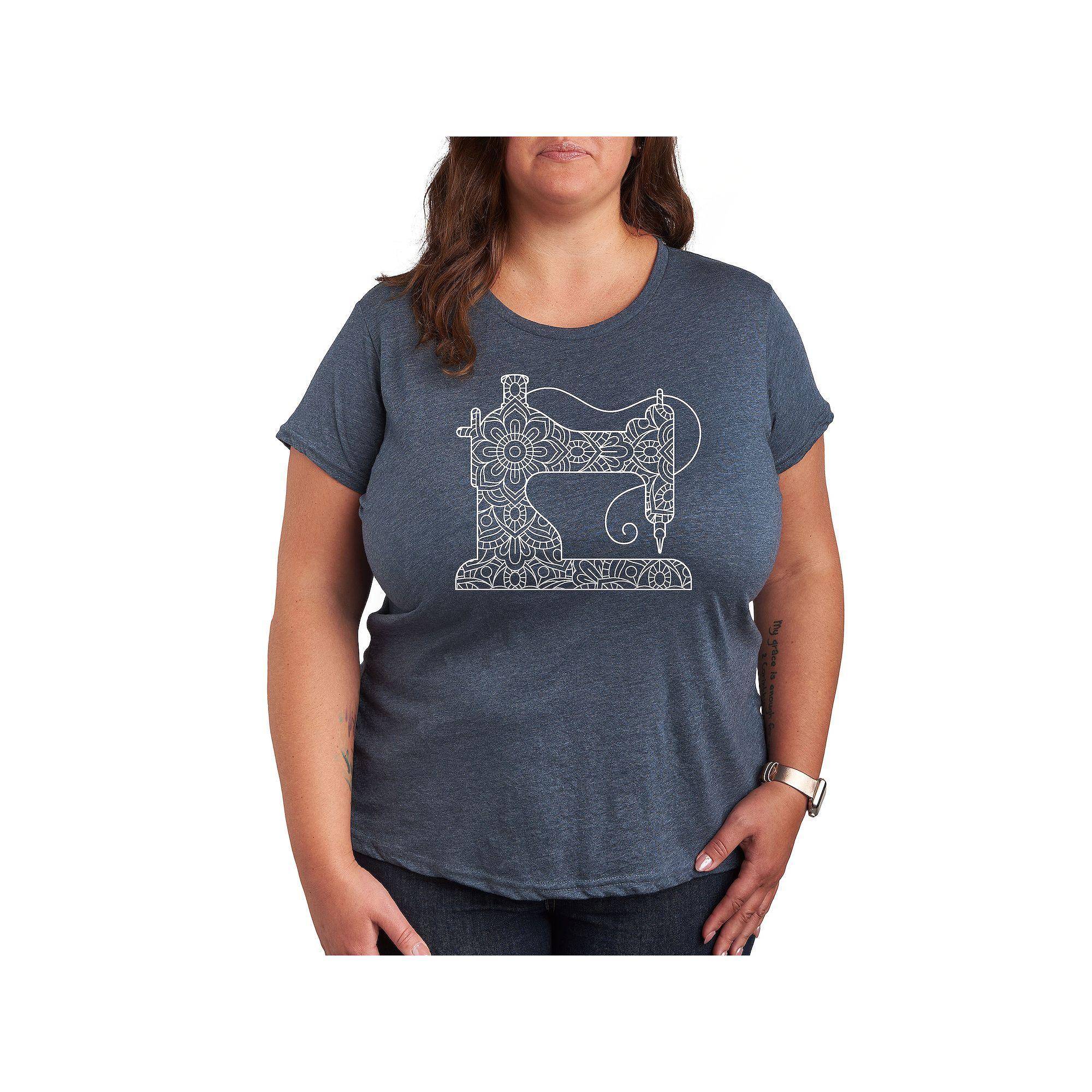 Plus Dr. Seuss Teaching Is My Thing Graphic Tee, Womens Grey Blue Product Image