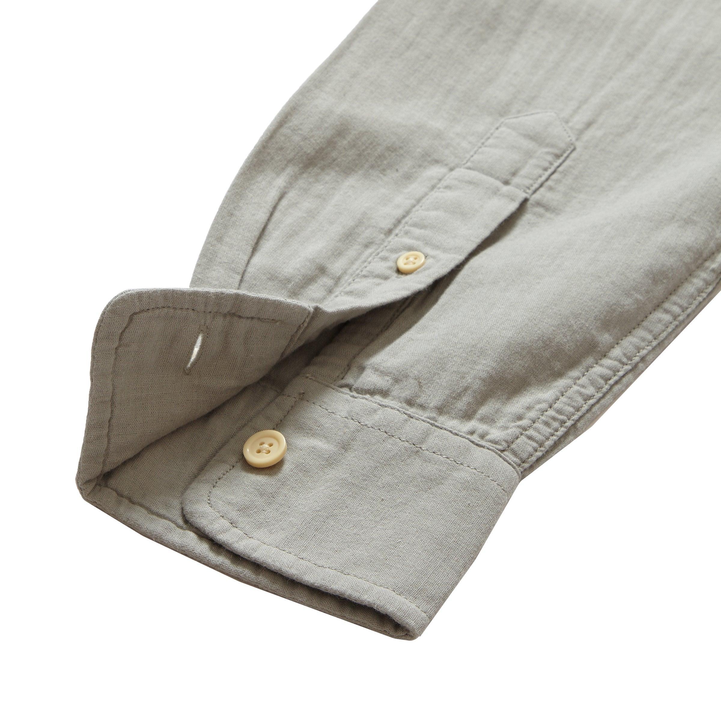 Brando Lightweight Double Cloth Shirt - Wrought Iron Product Image