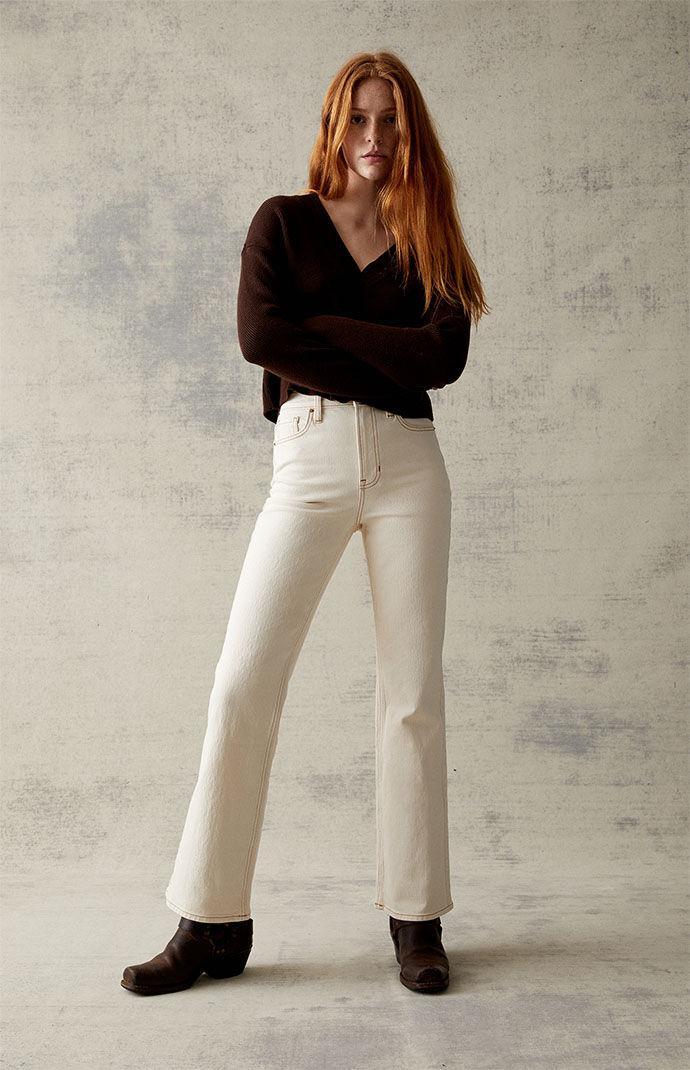 Womens Stretch High Waisted Bootcut Jeans - Product Image
