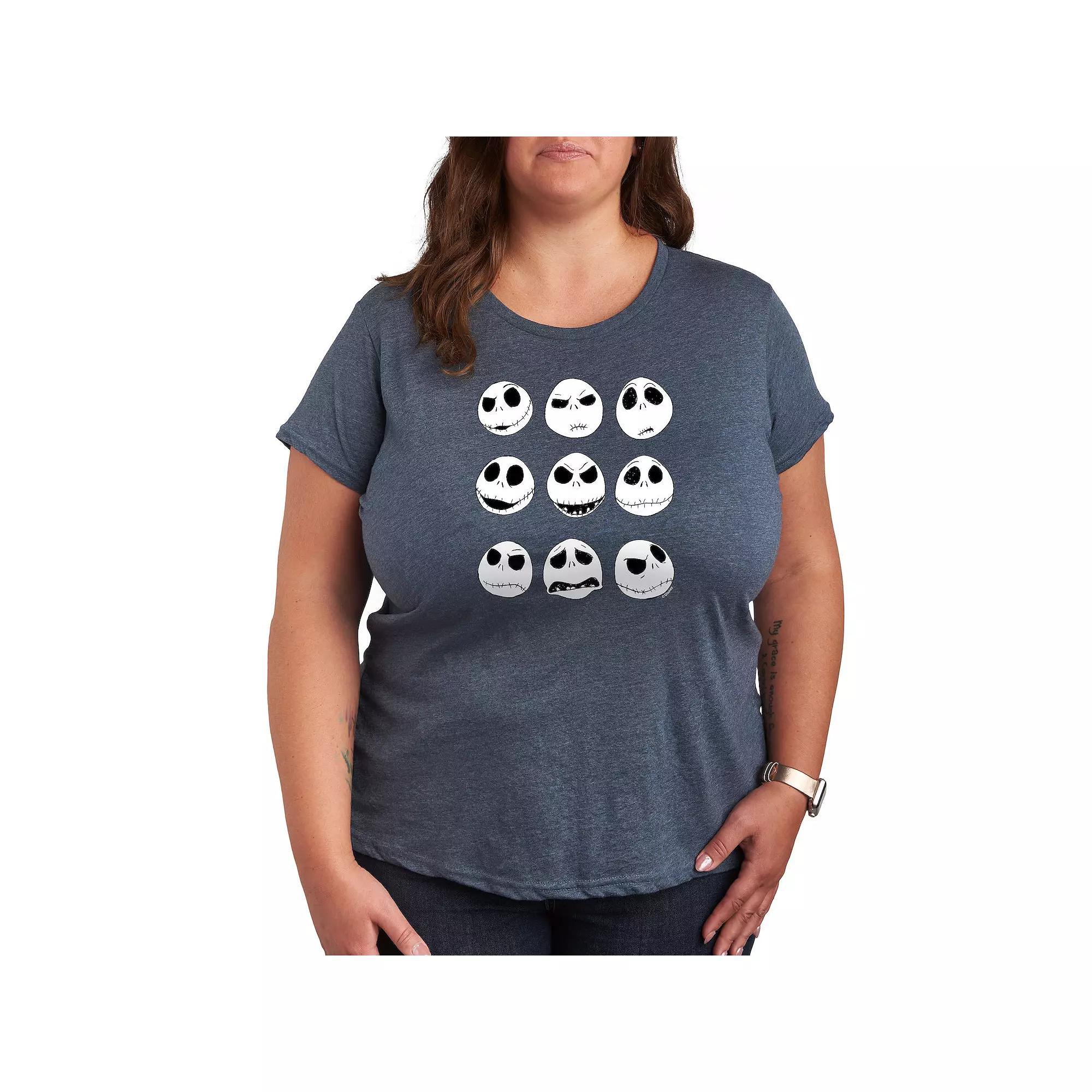Plus Gnome With Plants Graphic Tee, Womens Grey Gray Product Image