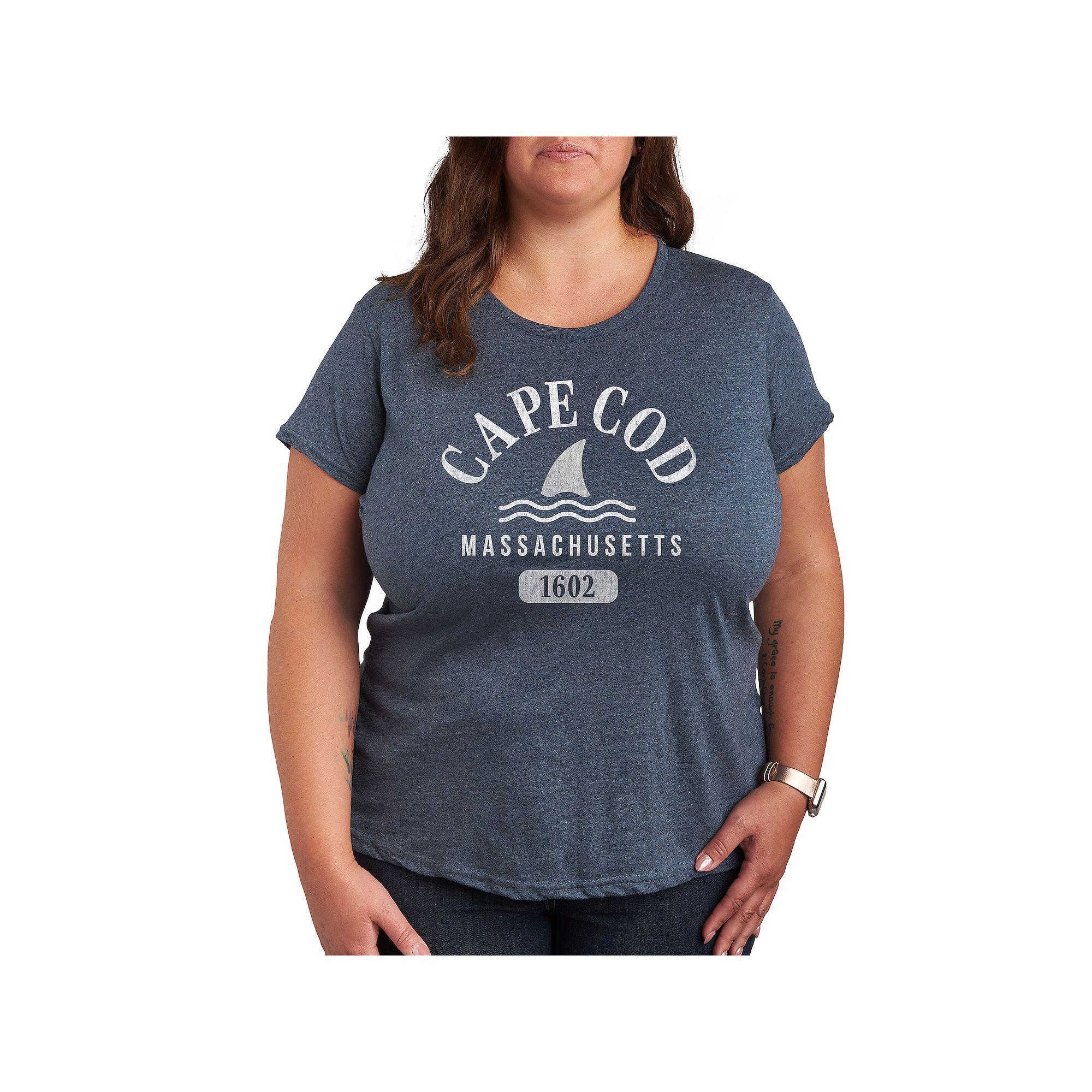 Plus Pet Dogs Drink Coffee Bake Graphic Tee, Womens Grey Blue Product Image