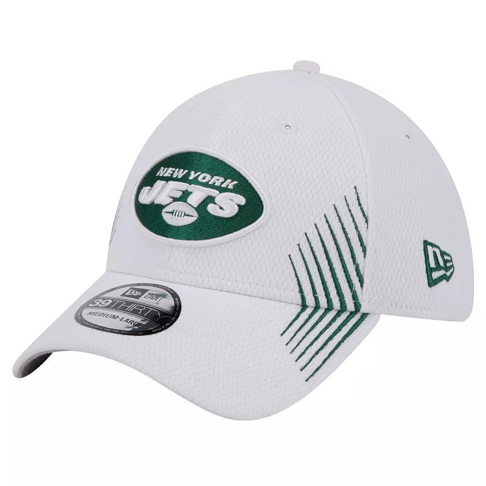 Men's New Era White New York Jets Active 39THIRTY Flex Hat, Size: Large/XL Product Image